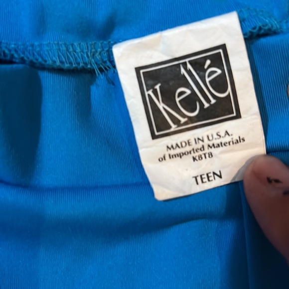 Kelle 2pc Blue Dance Costume - Picture 2 of 9